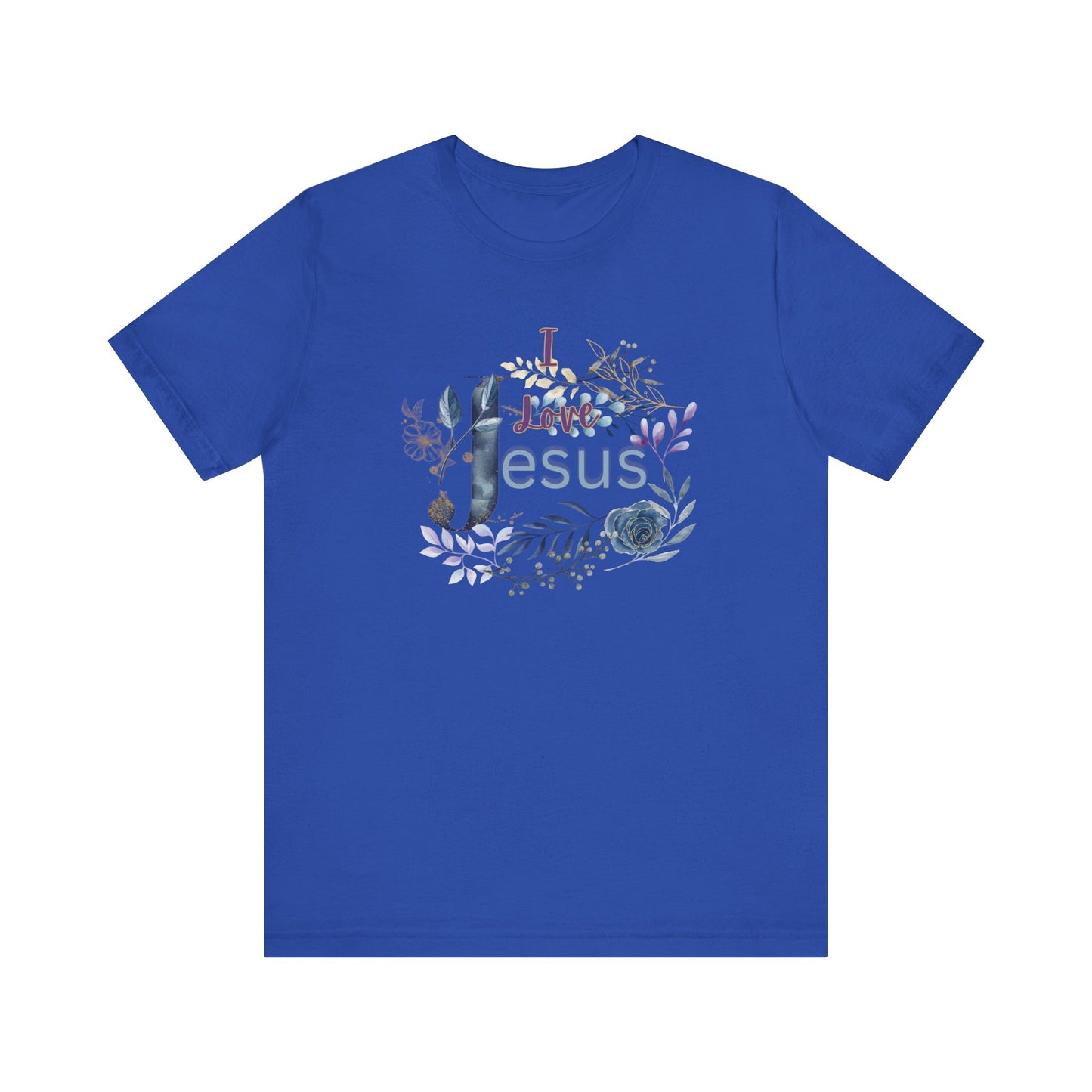 I Love Jesus Floral Tee