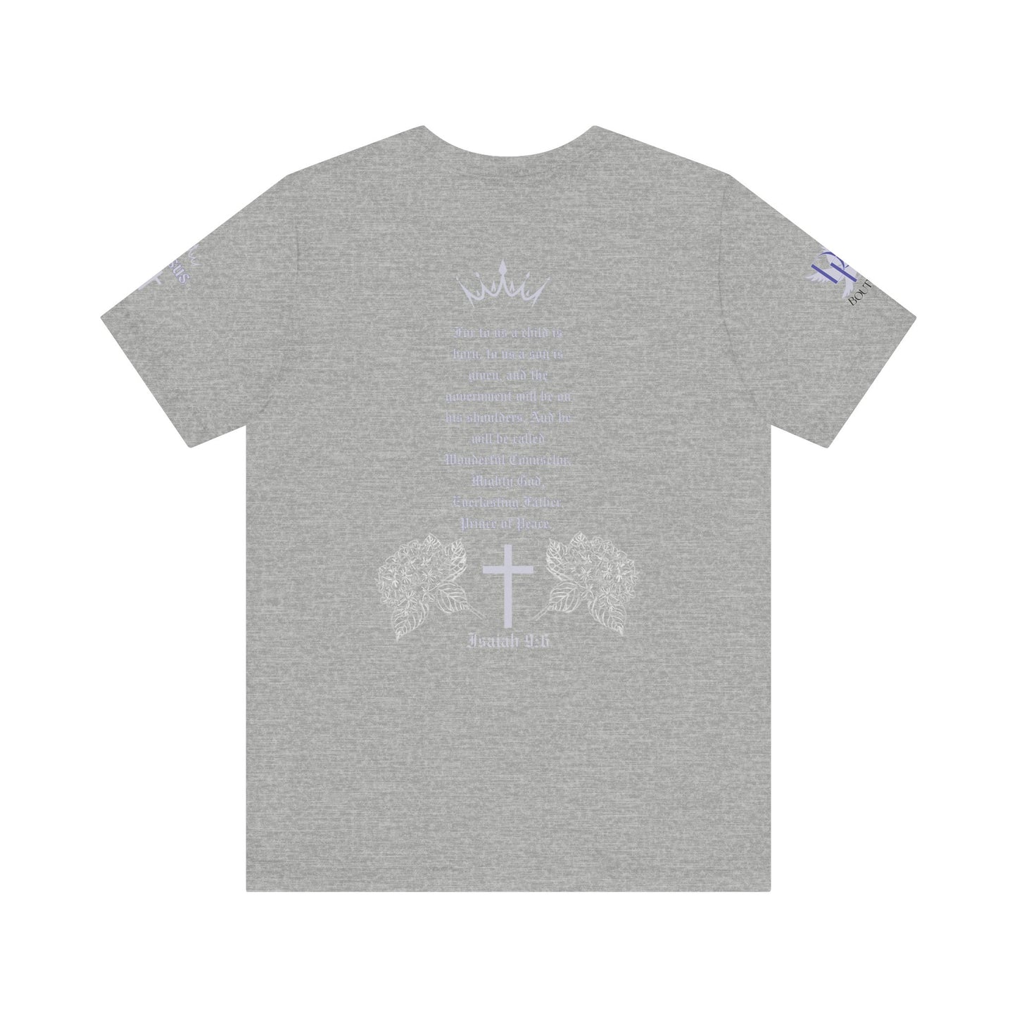 Prince of Peace Floral Premium Bella Canvas Tee