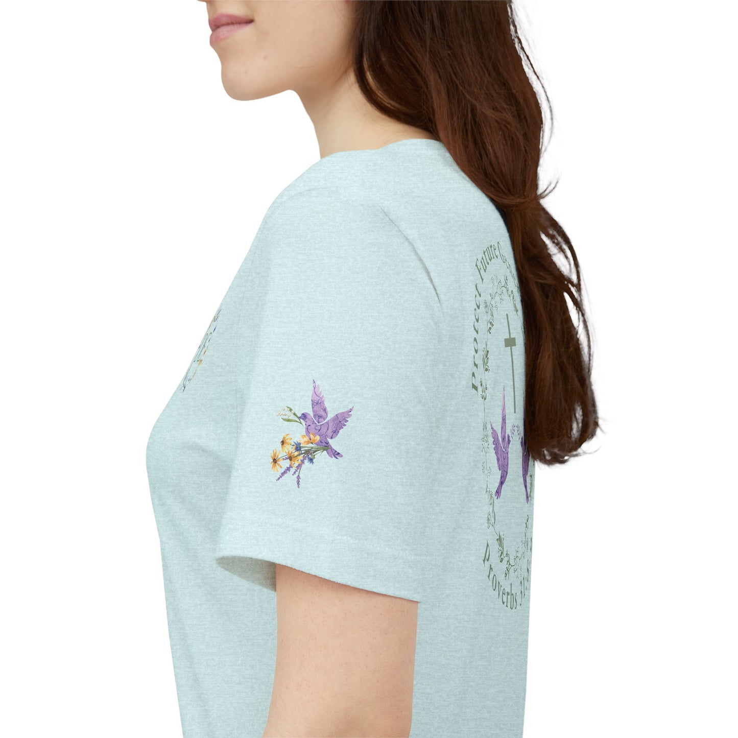 "Speak Up" Proverbs 31:8-9 Christian Women's T-Shirt