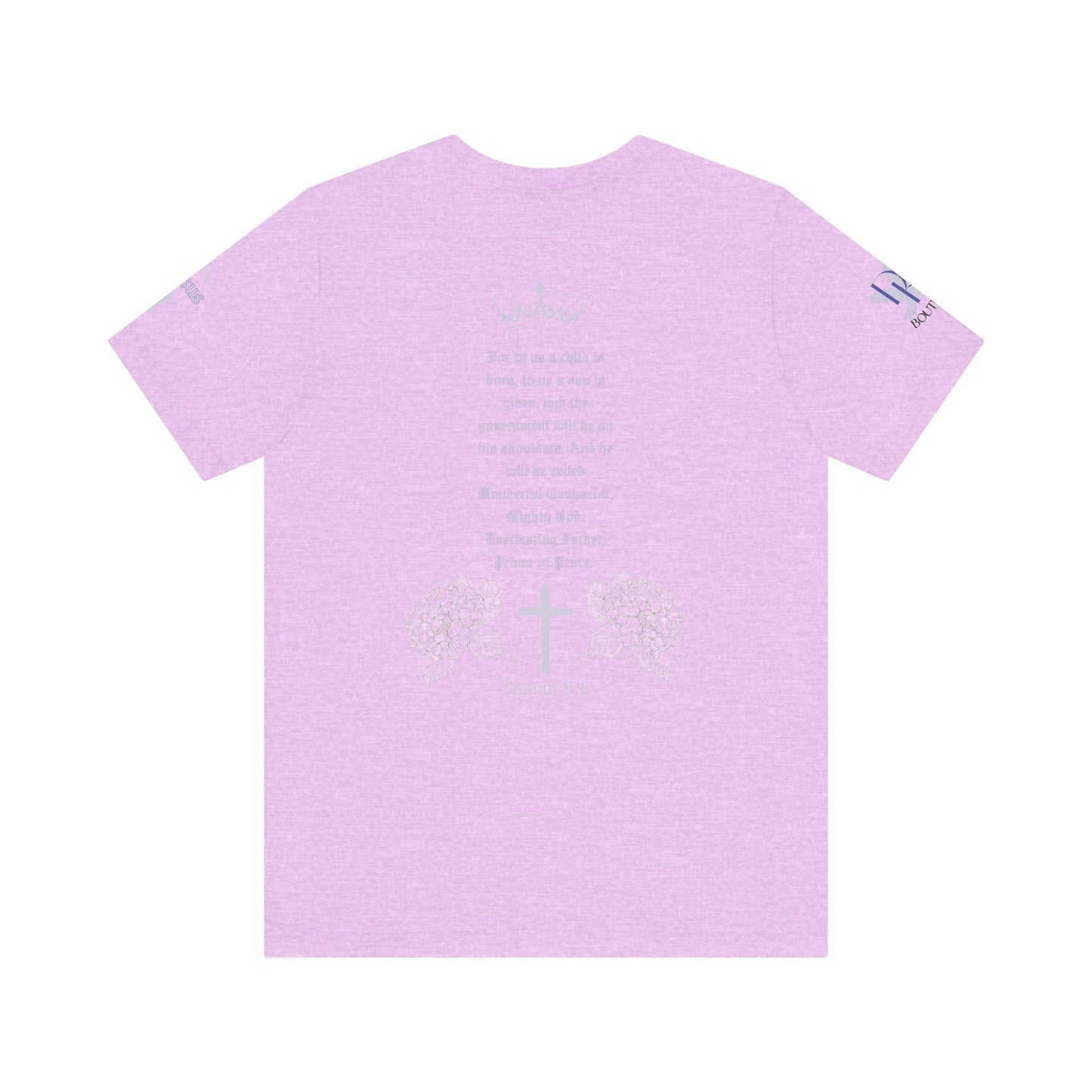 Prince of Peace Floral Premium Bella Canvas Tee