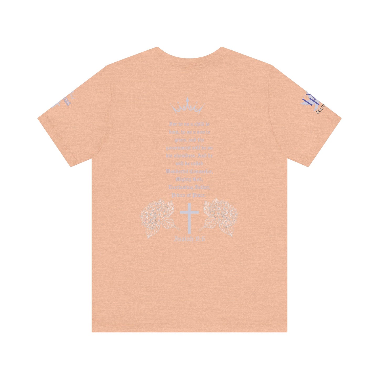 Prince of Peace Floral Premium Bella Canvas Tee