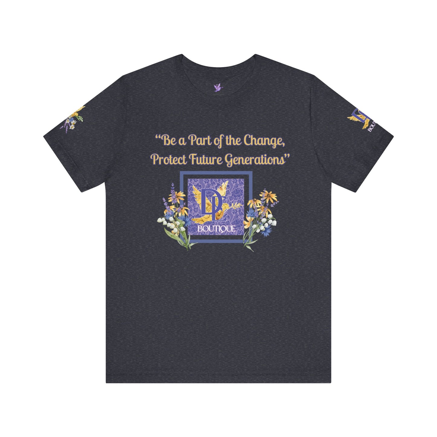 Be A Part of The Change, Pro Life Mission Dream Element Logo Premium Bella Canvas Tee