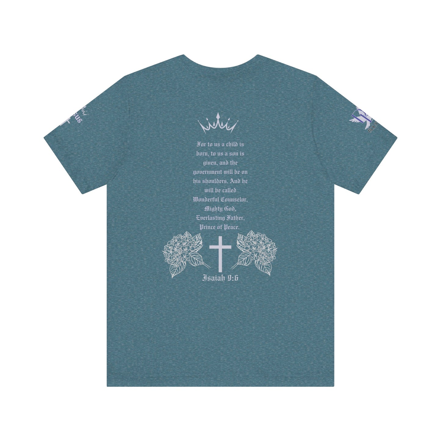 Prince of Peace Floral Premium Bella Canvas Tee