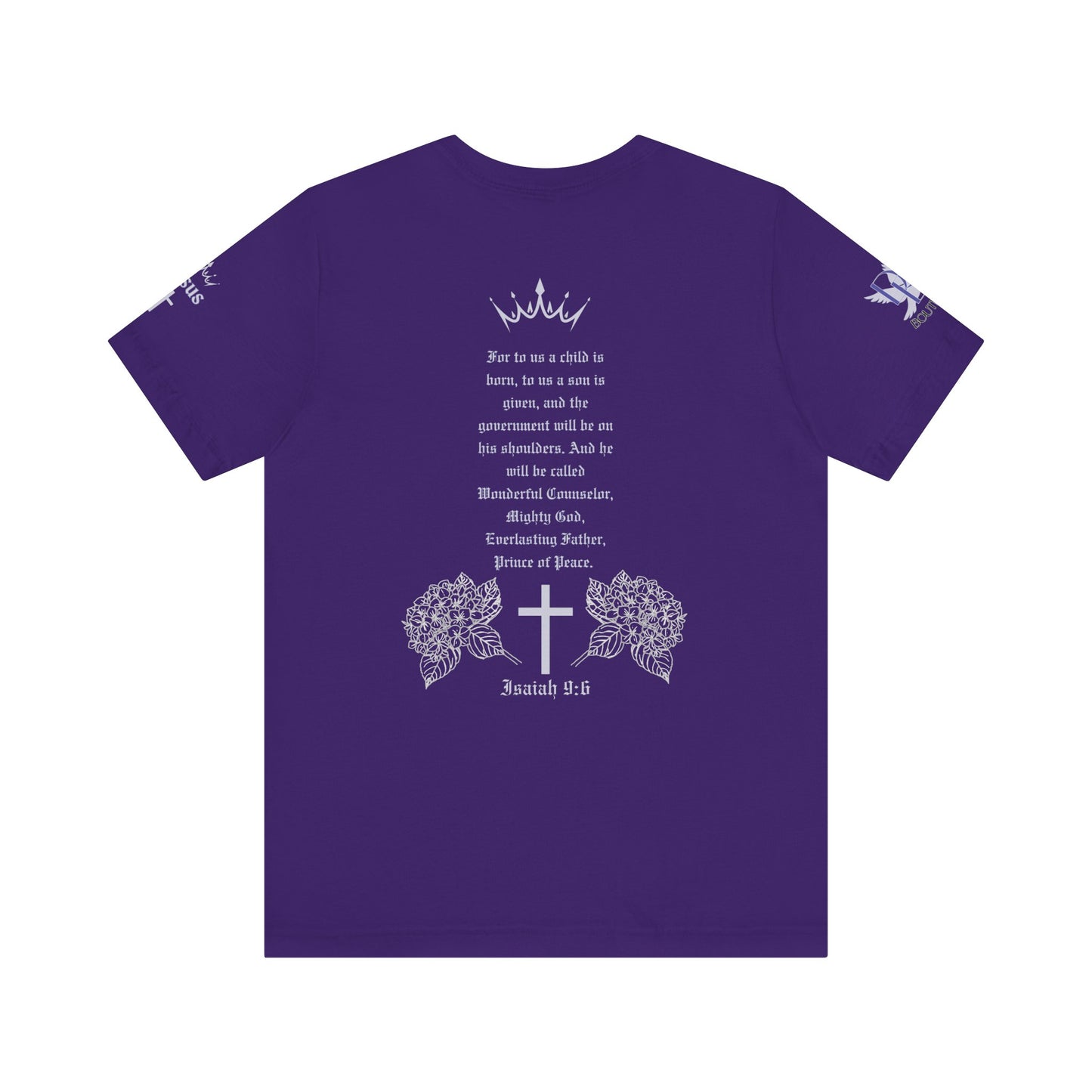 Prince of Peace Floral Premium Bella Canvas Tee