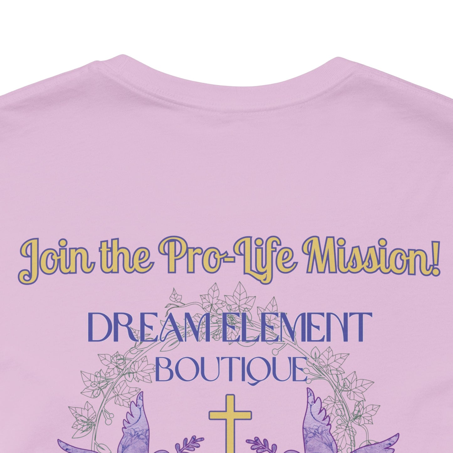 Be A Part of The Change, Pro-Life Mission Dream Element Logo Premium Bella Canvas Tee