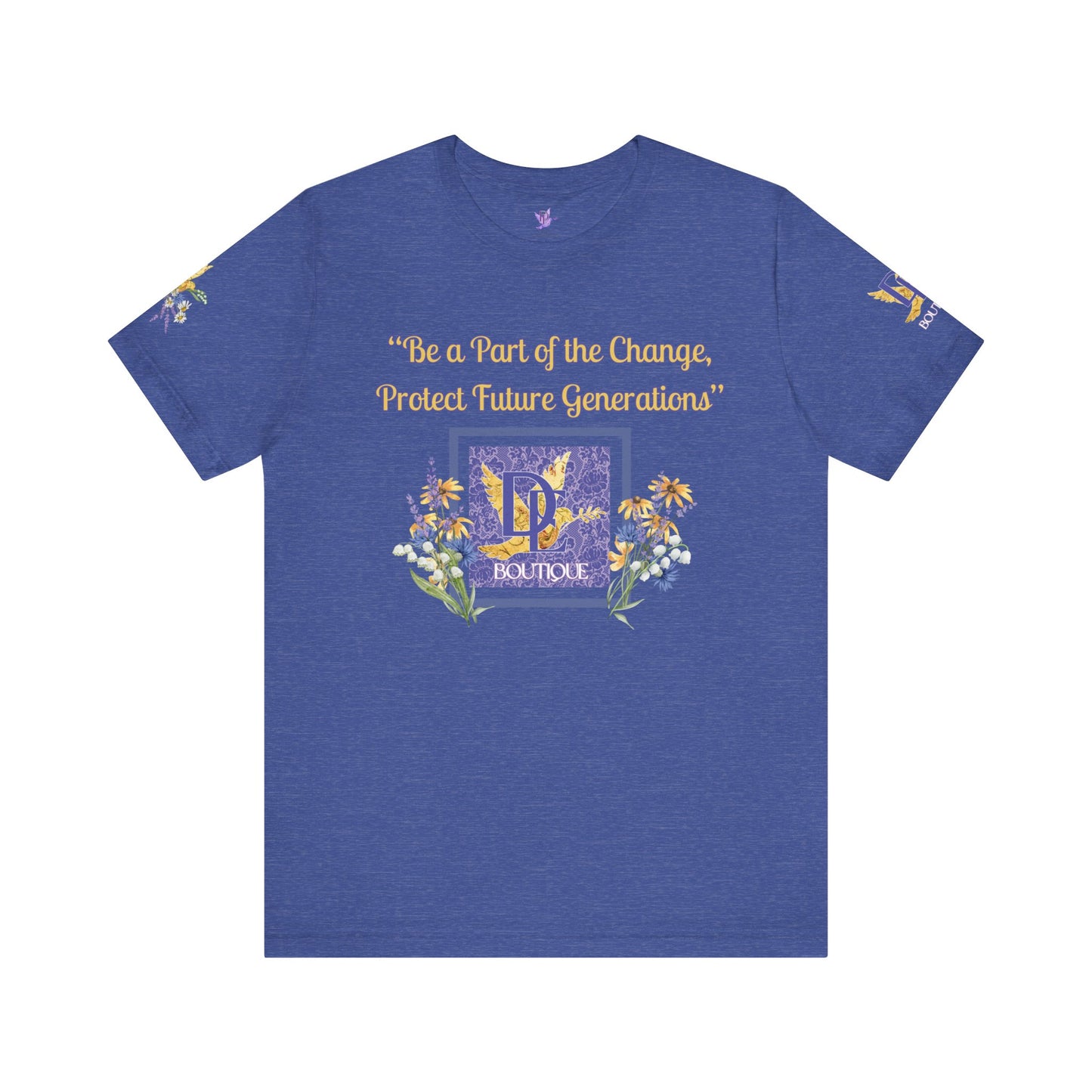 Be A Part of The Change, Pro Life Mission Dream Element Logo Premium Bella Canvas Tee