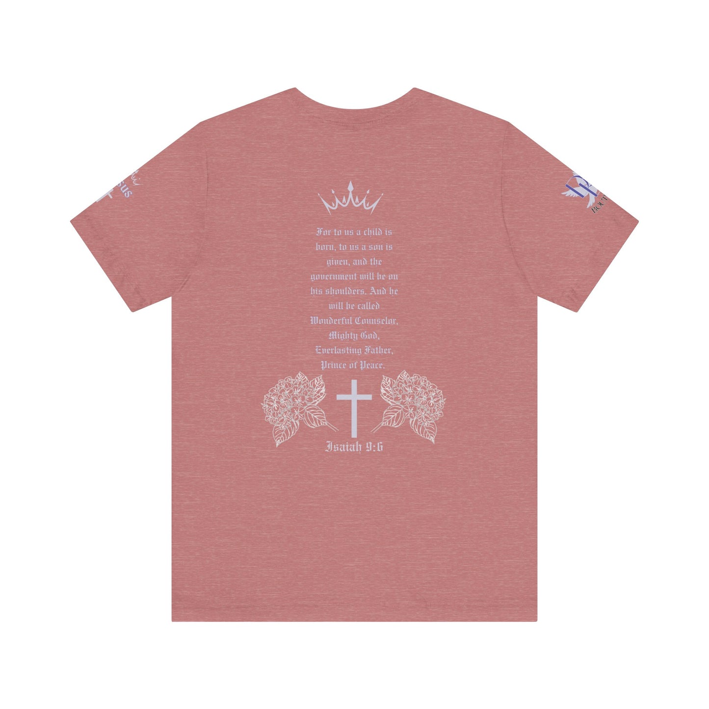 Prince of Peace Floral Premium Bella Canvas Tee