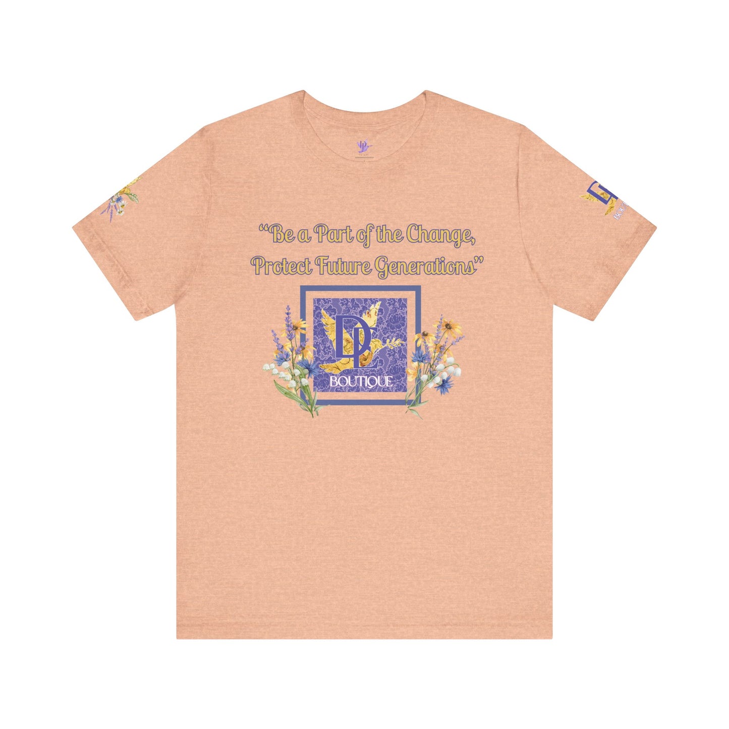 Be A Part of The Change, Pro Life Mission Dream Element Logo Premium Bella Canvas Tee