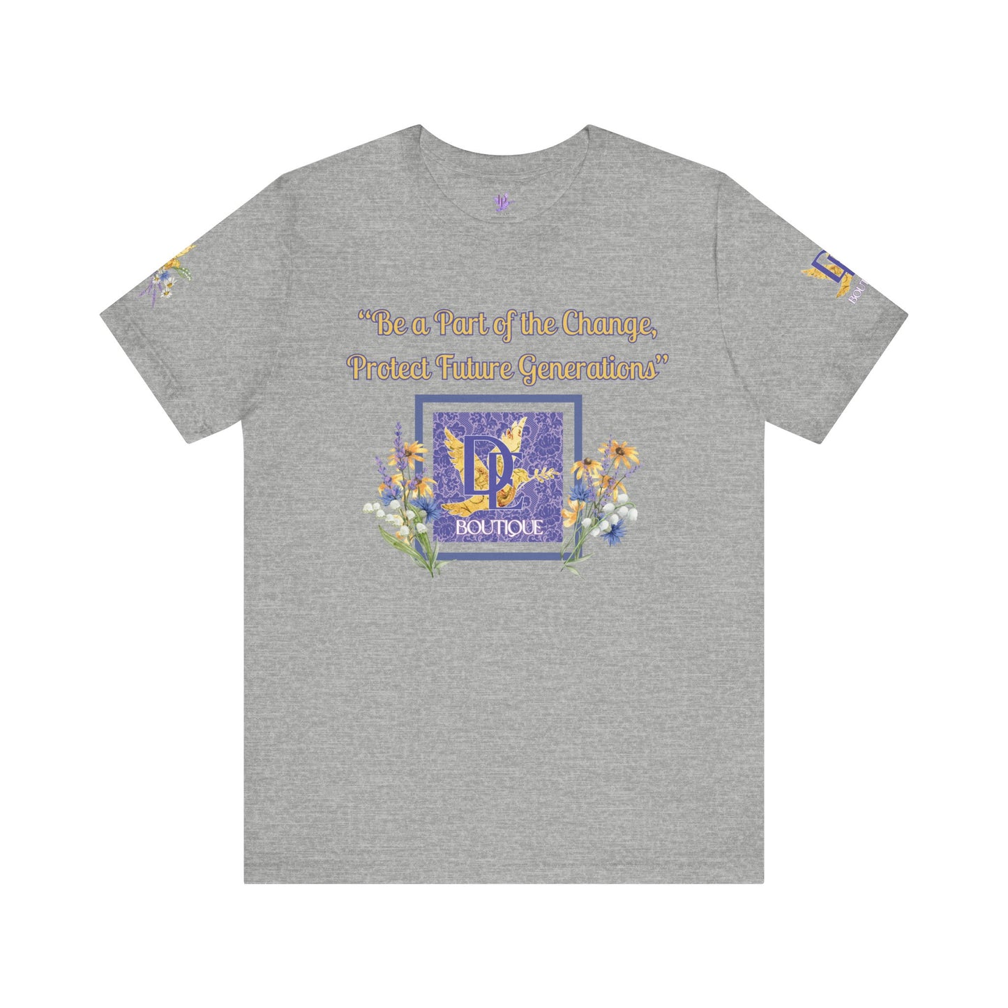 Be A Part of The Change, Pro Life Mission Dream Element Logo Premium Bella Canvas Tee