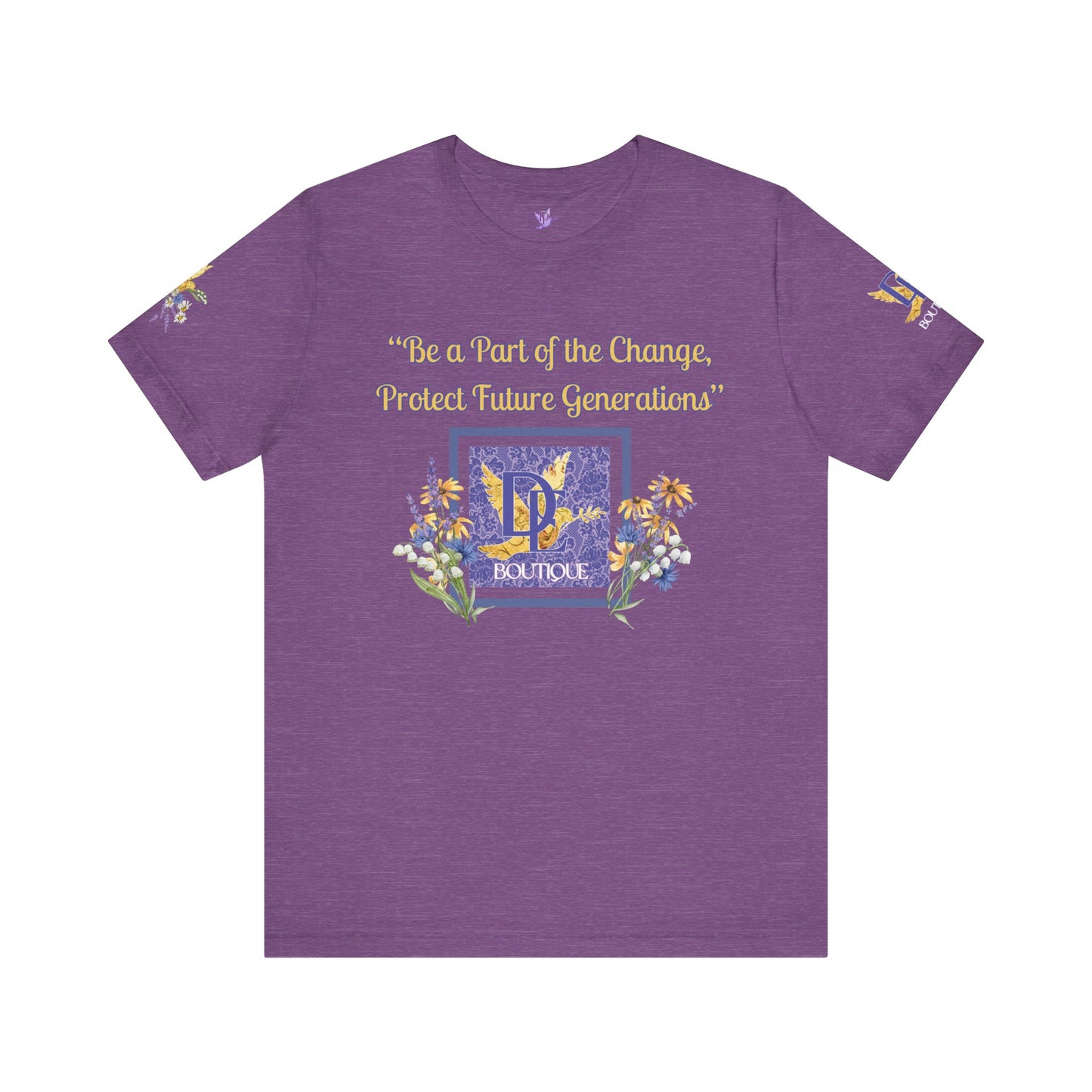 Be A Part of The Change, Pro Life Mission Dream Element Logo Premium Bella Canvas Tee