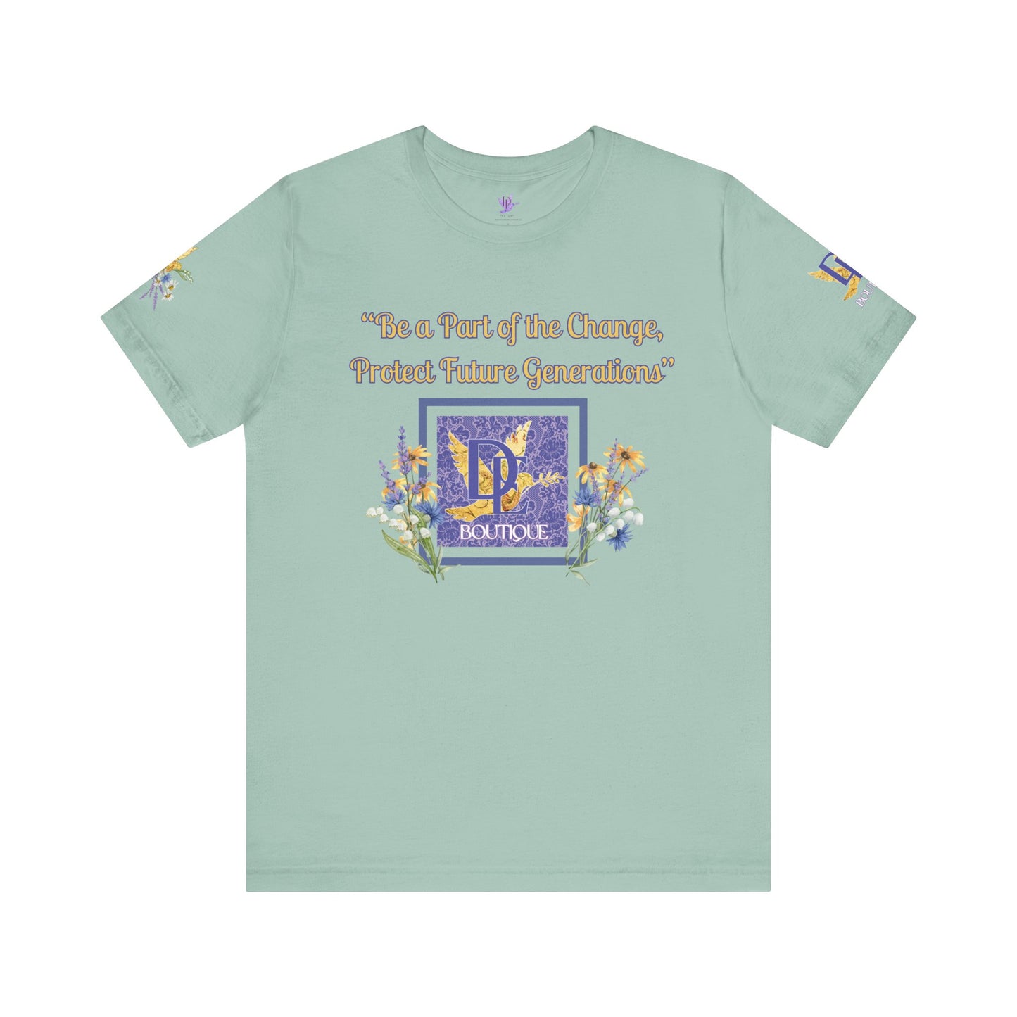 Be A Part of The Change, Pro Life Mission Dream Element Logo Premium Bella Canvas Tee