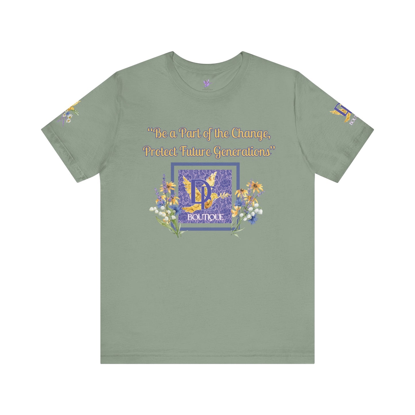 Be A Part of The Change, Pro Life Mission Dream Element Logo Premium Bella Canvas Tee