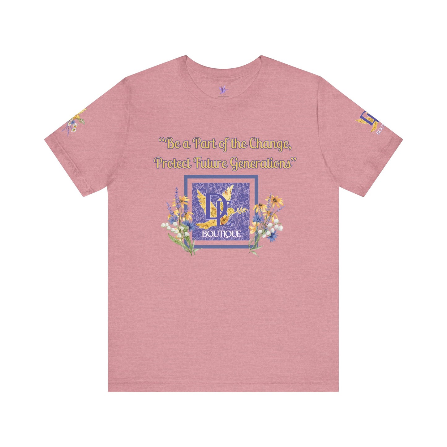 Be A Part of The Change, Pro Life Mission Dream Element Logo Premium Bella Canvas Tee