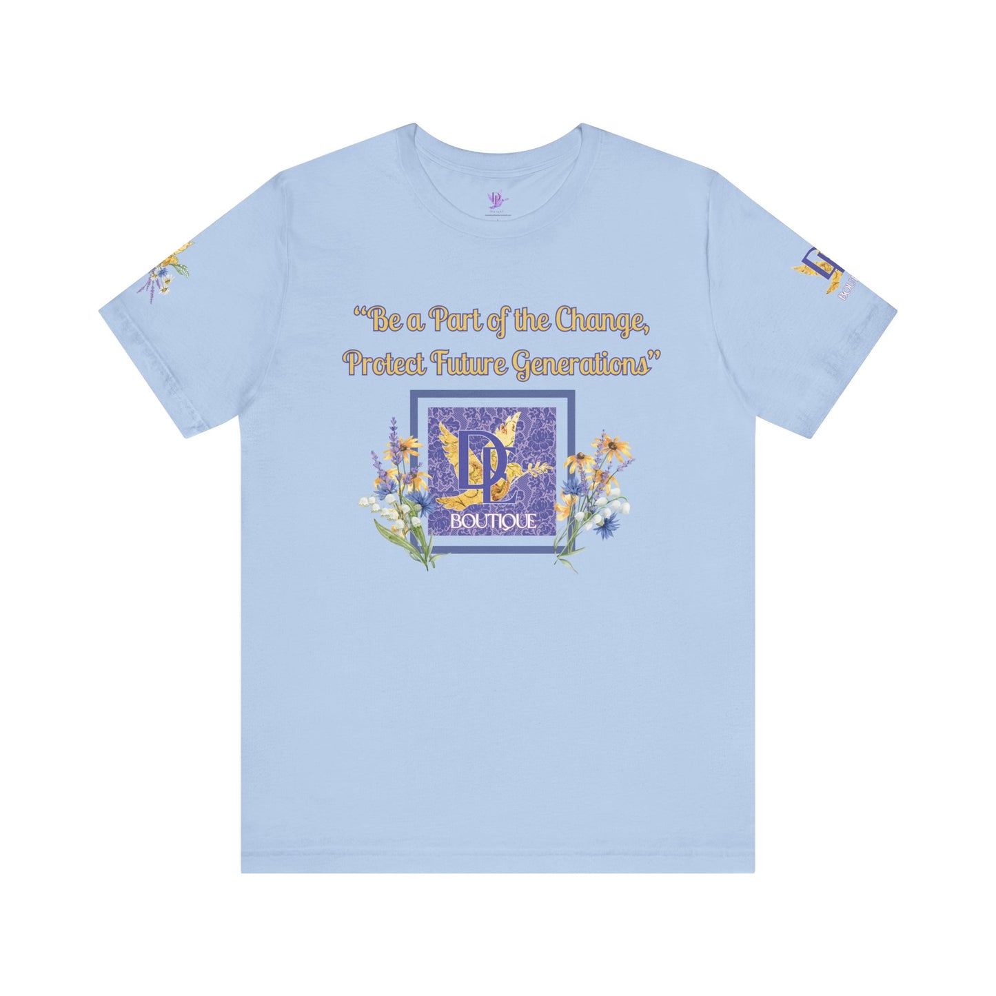 Be A Part of The Change, Pro Life Mission Dream Element Logo Premium Bella Canvas Tee