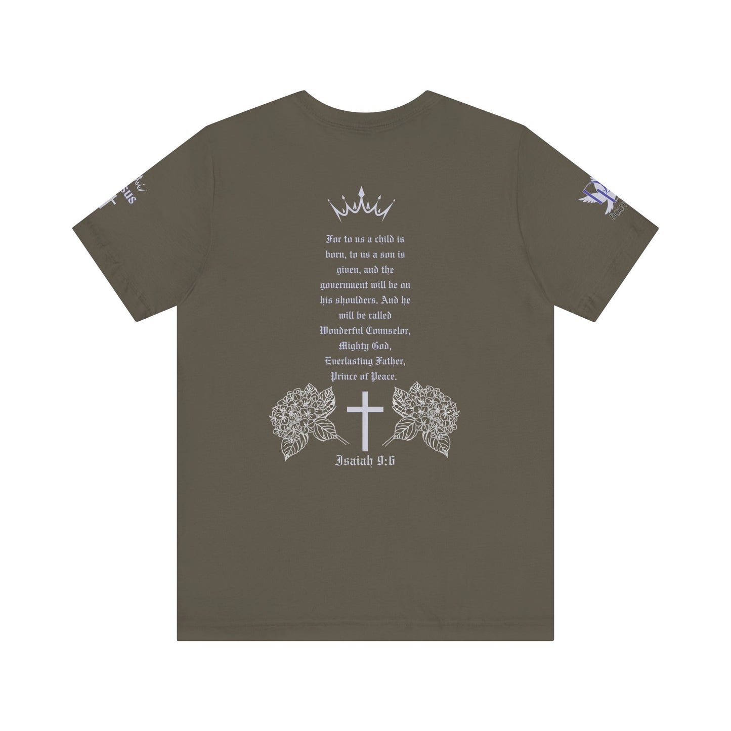 Prince of Peace Floral Premium Bella Canvas Tee
