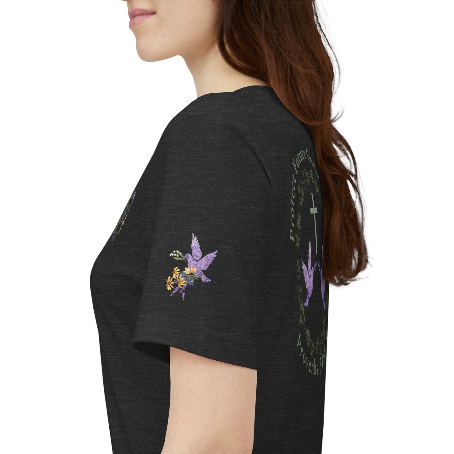 "Speak Up" Proverbs 31:8-9 Christian Women's T-Shirt