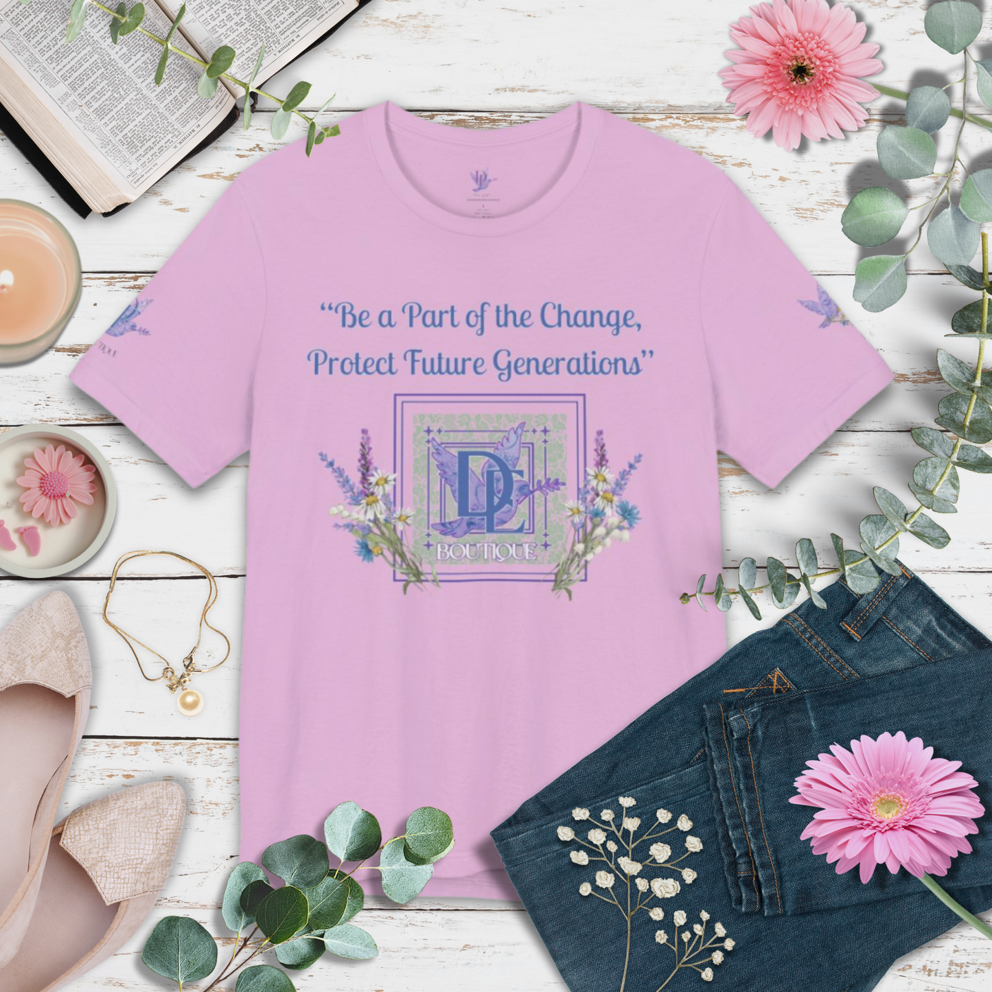 Be A Part of The Change, Pro-Life Mission Dream Element Logo Premium Bella Canvas Tee