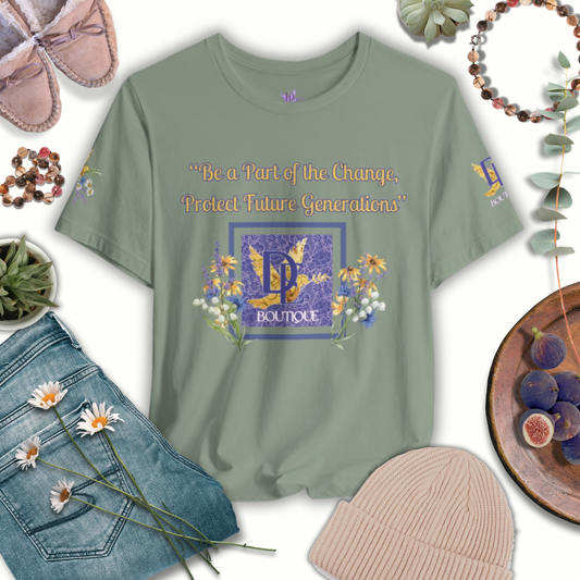 Be A Part of The Change, Pro Life Mission Dream Element Logo Premium Bella Canvas Tee