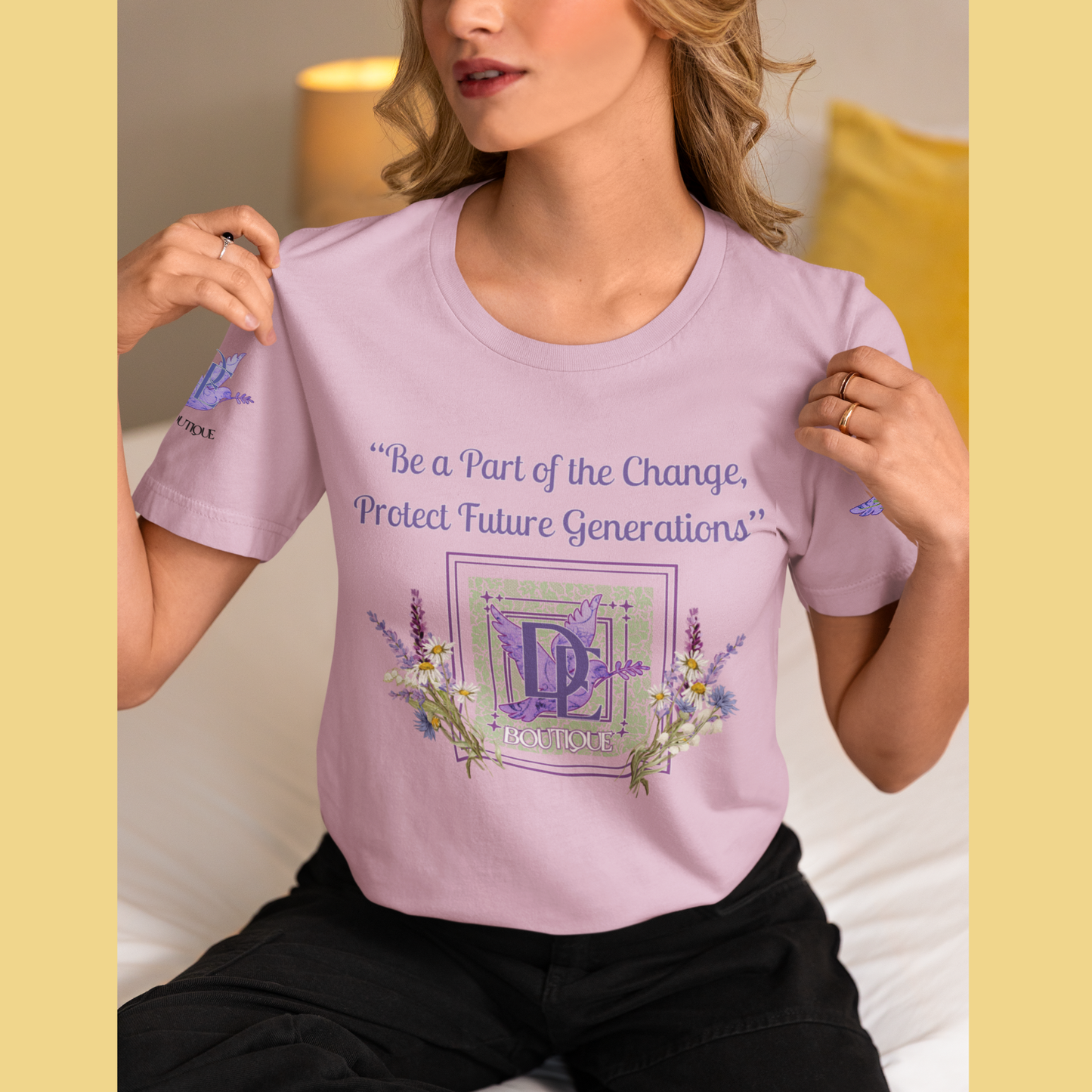 Be A Part of The Change, Pro-Life Mission Dream Element Logo Premium Bella Canvas Tee