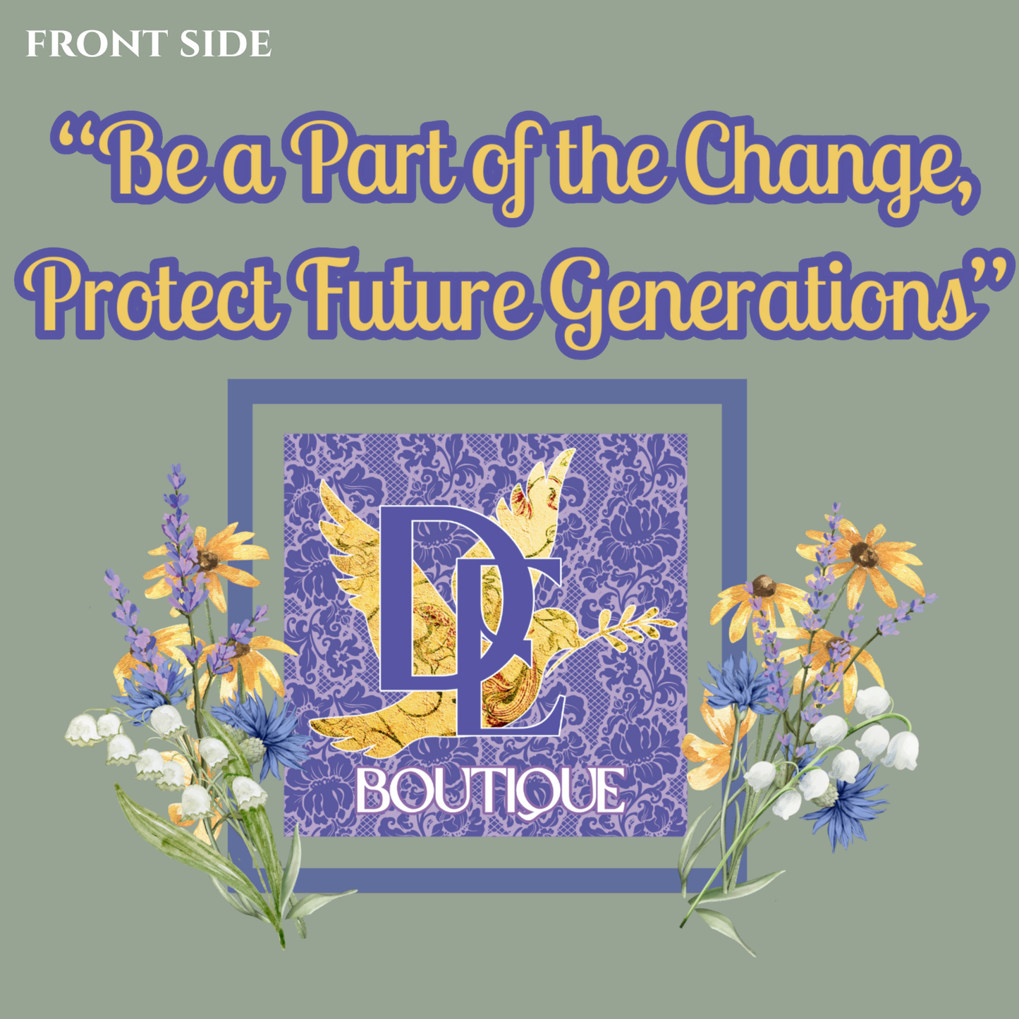 Be A Part of The Change, Pro Life Mission Dream Element Logo Premium Bella Canvas Tee