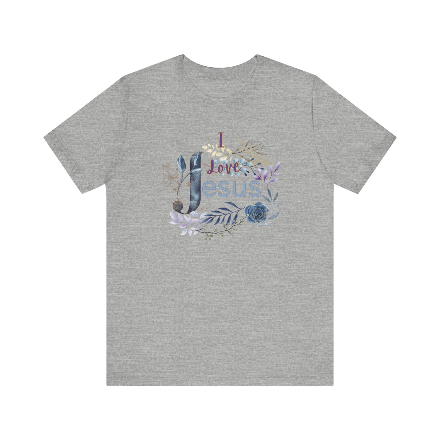 I Love Jesus Floral Tee